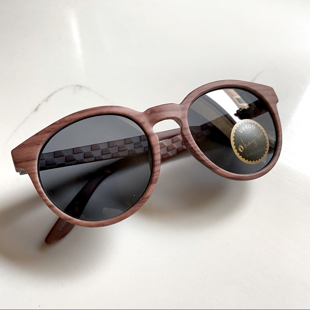 Hangten kids faux wood sunglasses